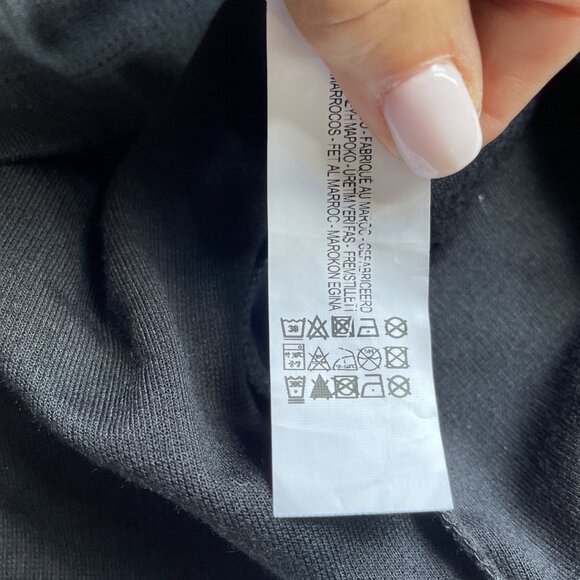 Zara Bodycon Midi Tank Dress Size XL Black Sleeveless Balletcore Minimalist NWT - Picture 8 of 12